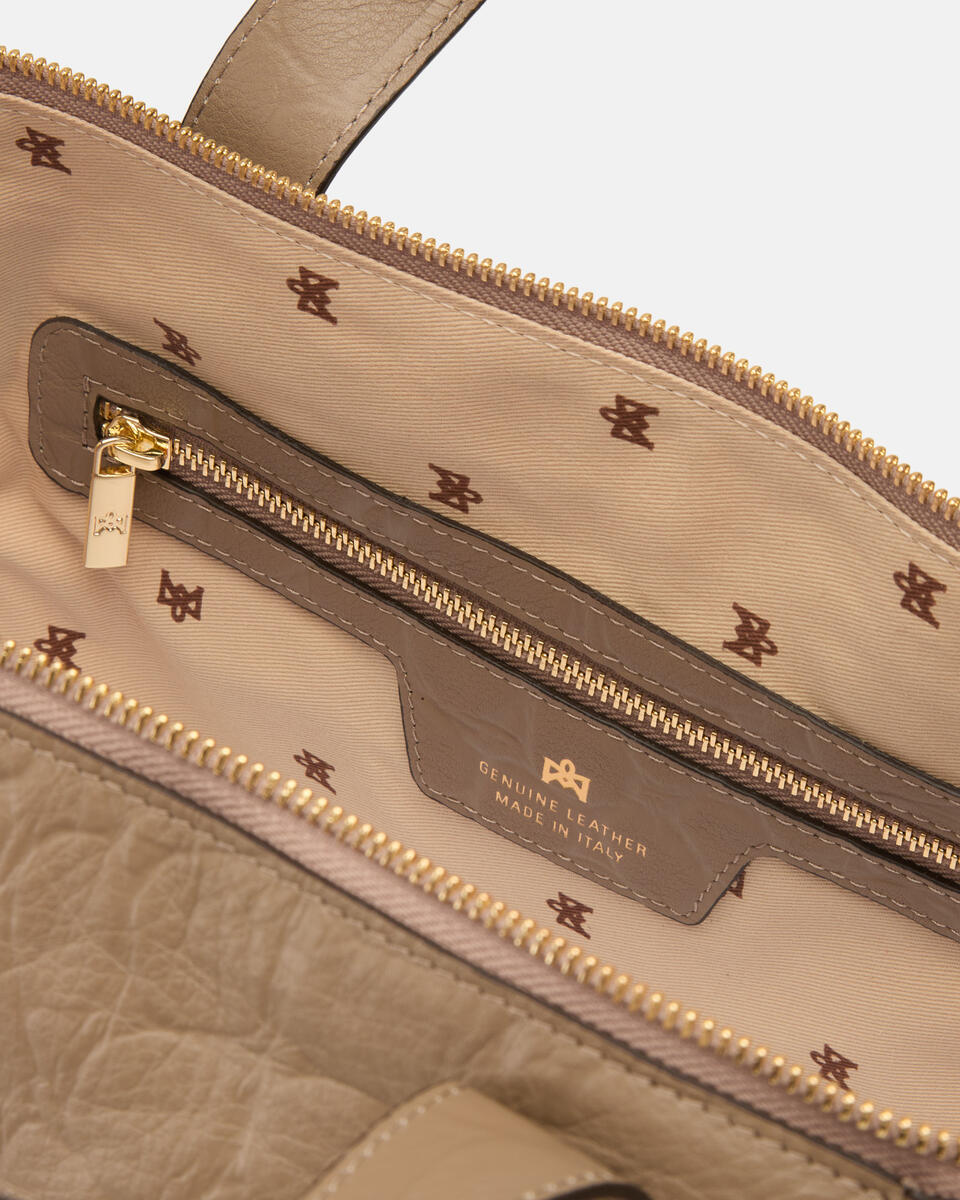Carol Medium duffle in pelle Desert  - Tote Bag - Borse Donna - Borse - Cuoieria Fiorentina