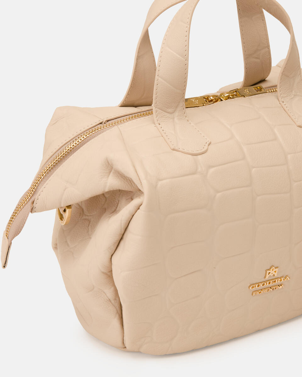 SMALL DUFFLE BAG Prosecco  - Tote Bags - Women's Bags - Bags - Cuoieria Fiorentina