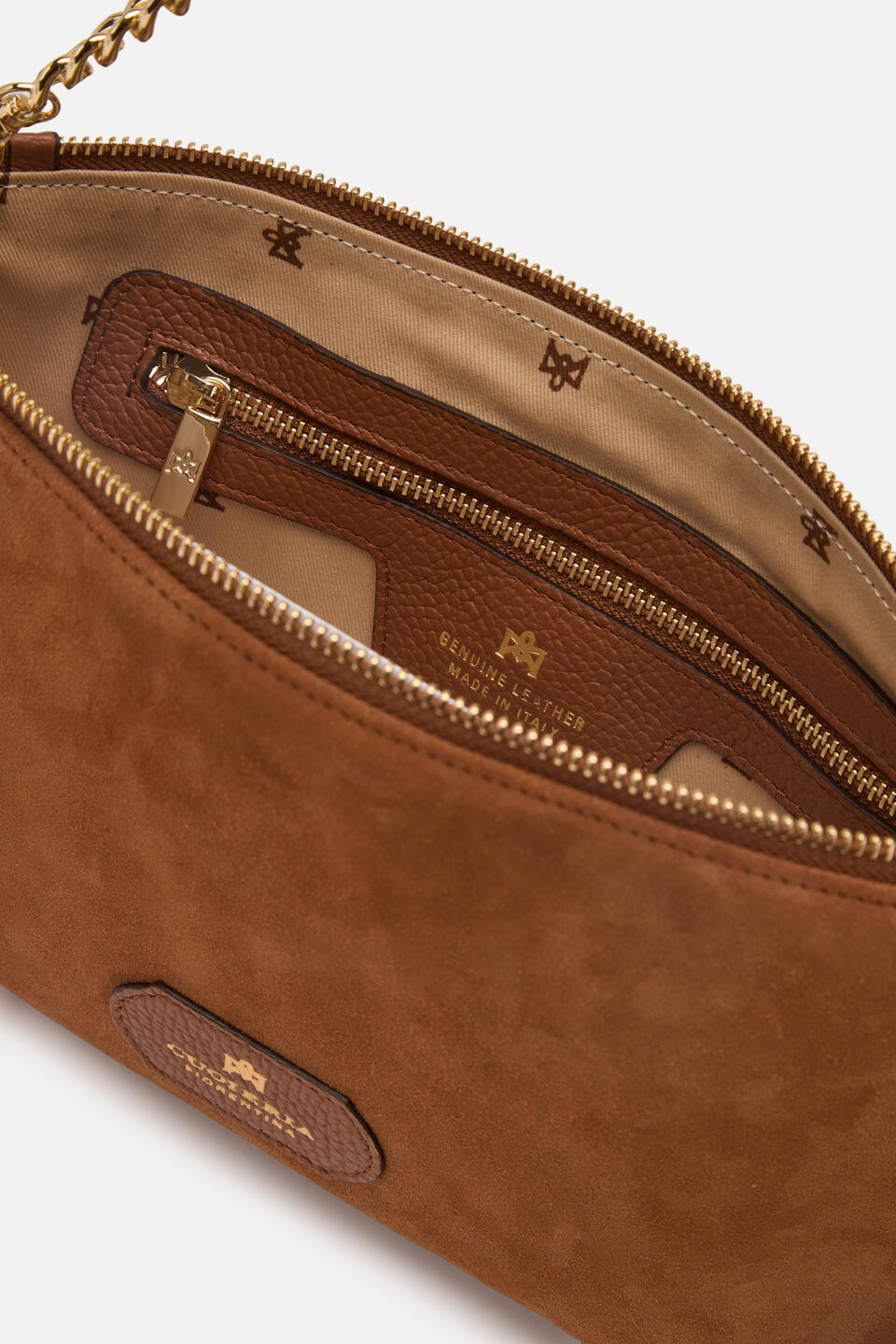 Pouch con frange Caramel  - Pochette - Borse Donna - Borse - Cuoieria Fiorentina