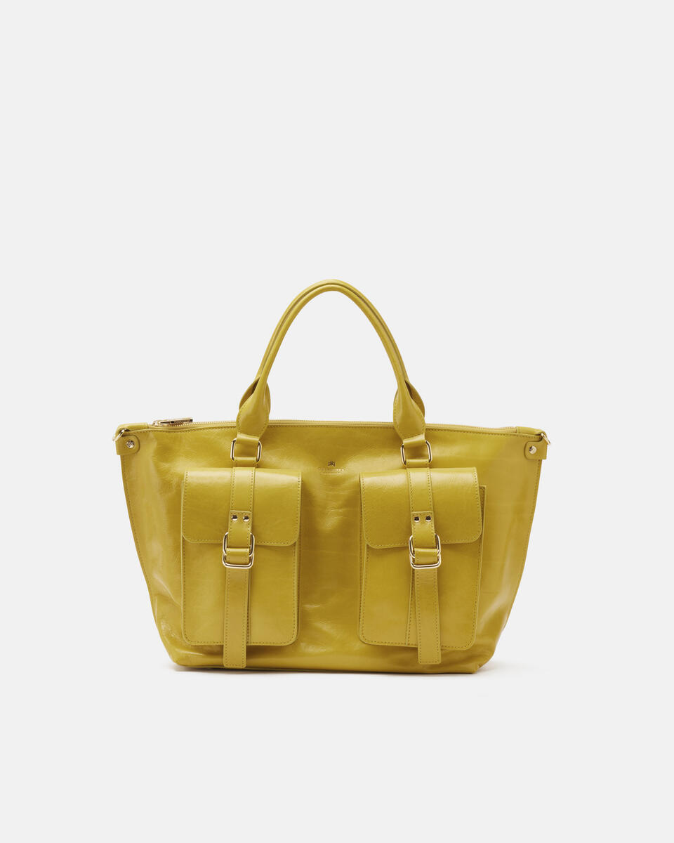 TOTE BAG Acid green  - Bags - Special Price - Cuoieria Fiorentina