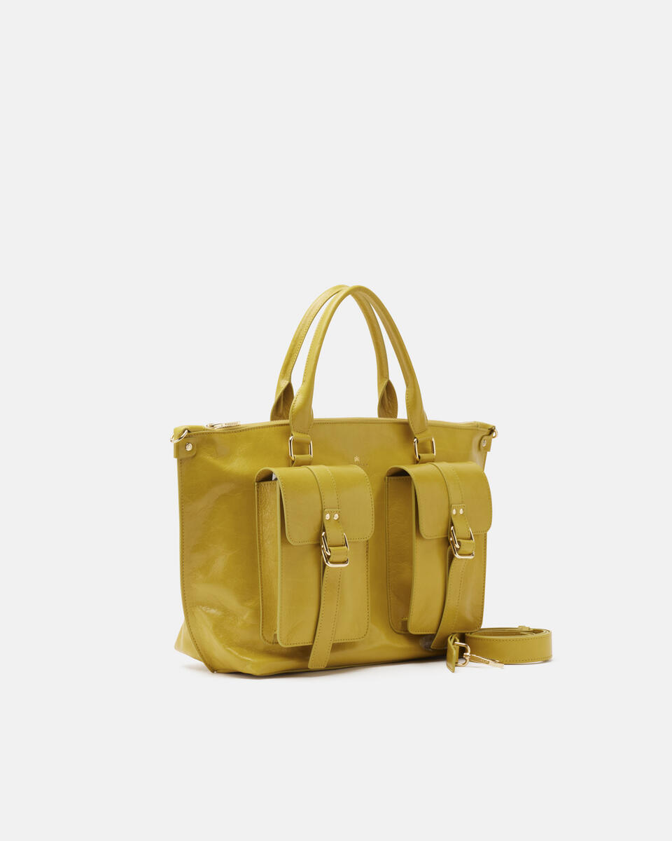 TOTE BAG Acid green  - Bags - Special Price - Cuoieria Fiorentina