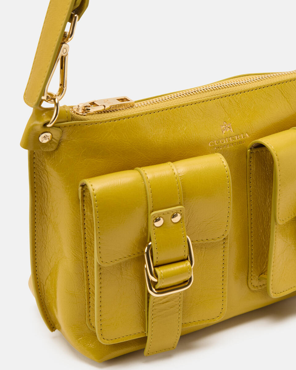 Blow pocket lipstick bag Acid green  - Borse - Special Price - Cuoieria Fiorentina