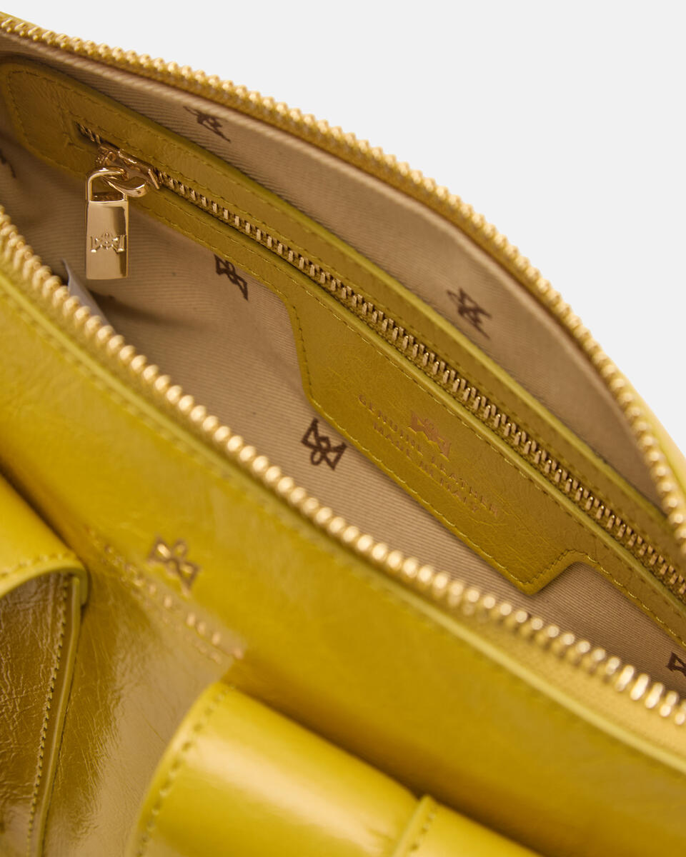 Blow pocket lipstick bag Acid green  - Borse - Special Price - Cuoieria Fiorentina