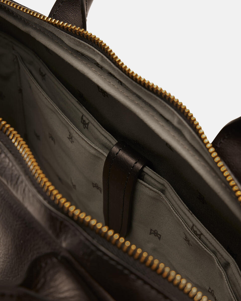 Briefcase Black  - Briefcases - Men's Bags - Bags - Cuoieria Fiorentina