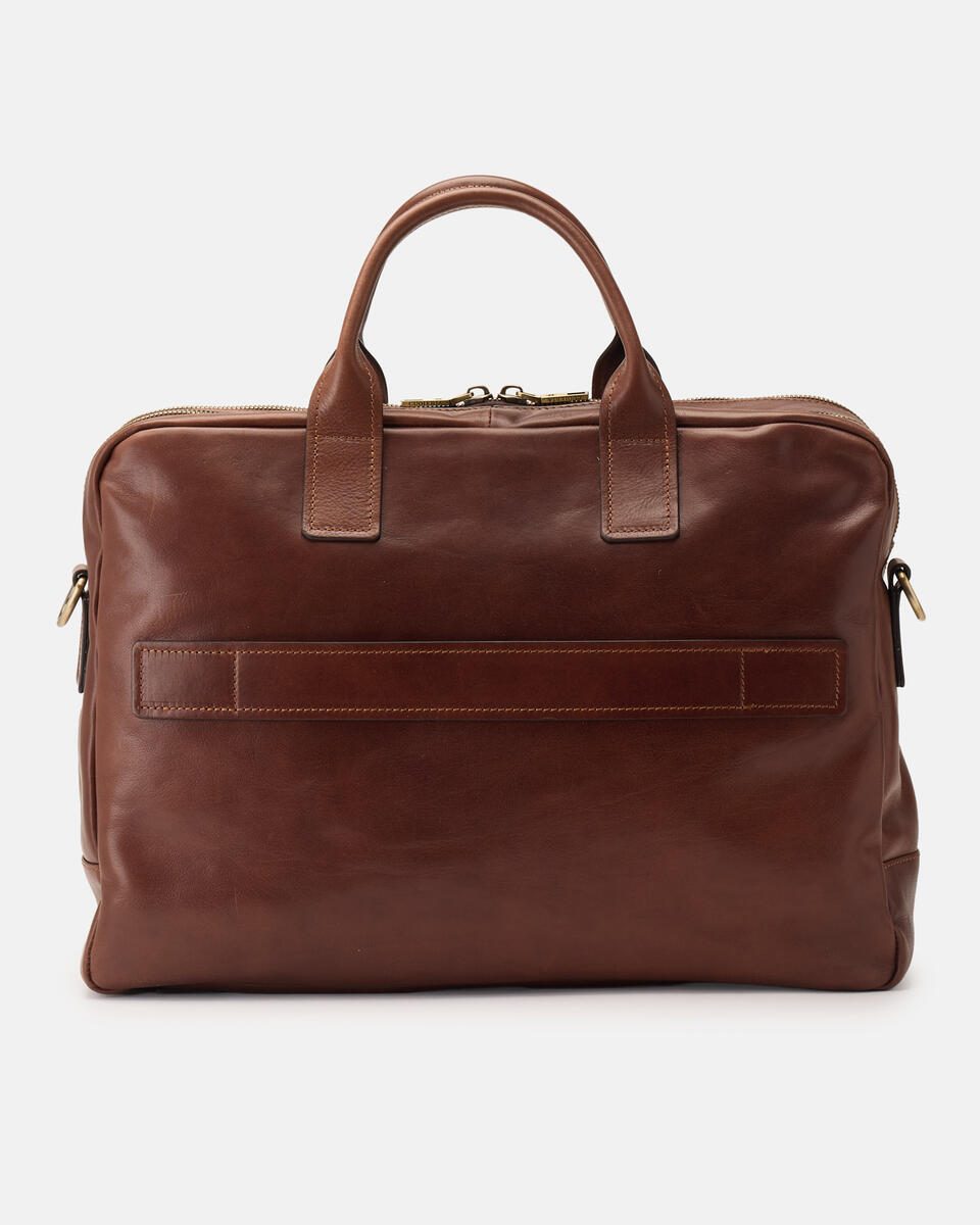 W&C PC Case 15,6 2 zip Marrone  - Cartelle - Borse Uomo - Borse - Cuoieria Fiorentina