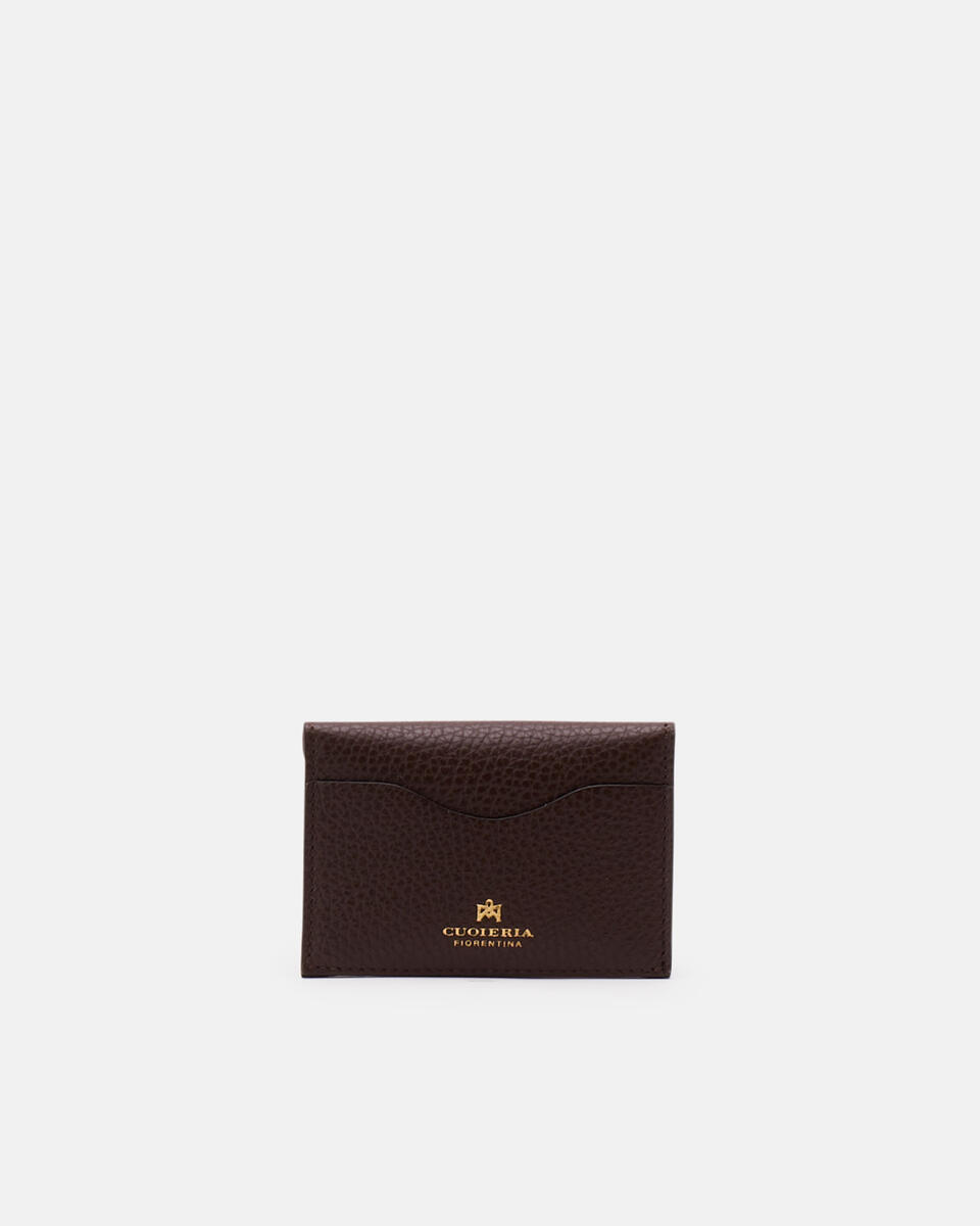 CARD HOLDER Chocolate  - Women's Wallets - Women's Wallets - Wallets - Cuoieria Fiorentina