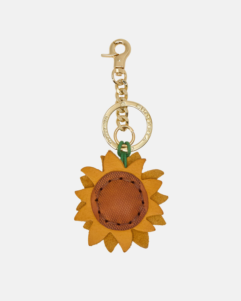 Charm in pelle Giallo  - Portachiavi Donna - Accessori Donna - Accessori - Cuoieria Fiorentina