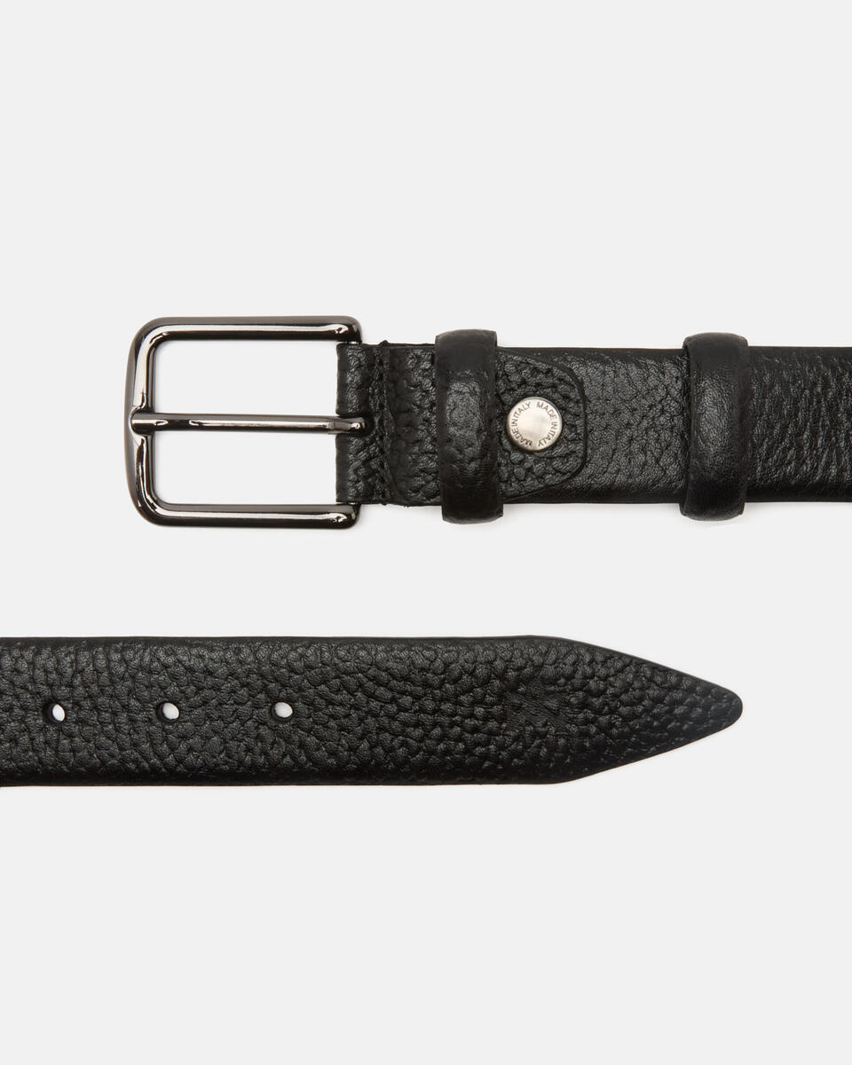 CASUAL BELT Black  - Men Belts - Belts - Cuoieria Fiorentina