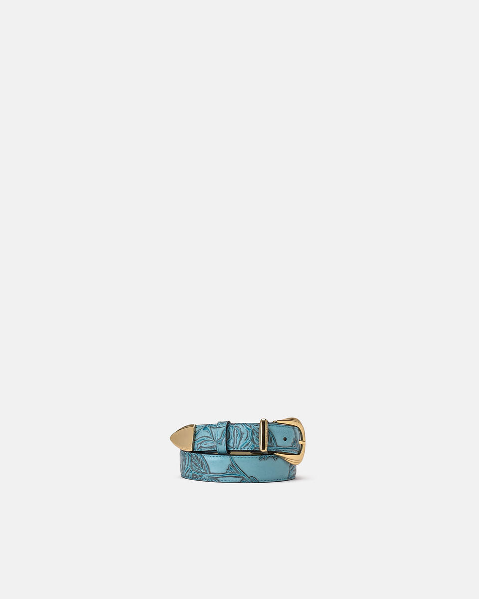Belt Light blue  - Women's Belts - Belts - Cuoieria Fiorentina