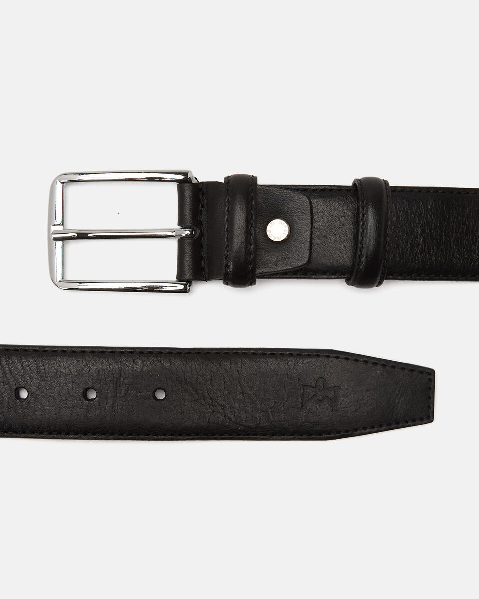 Belt plus-size Black  - Men Belts - Belts - Cuoieria Fiorentina
