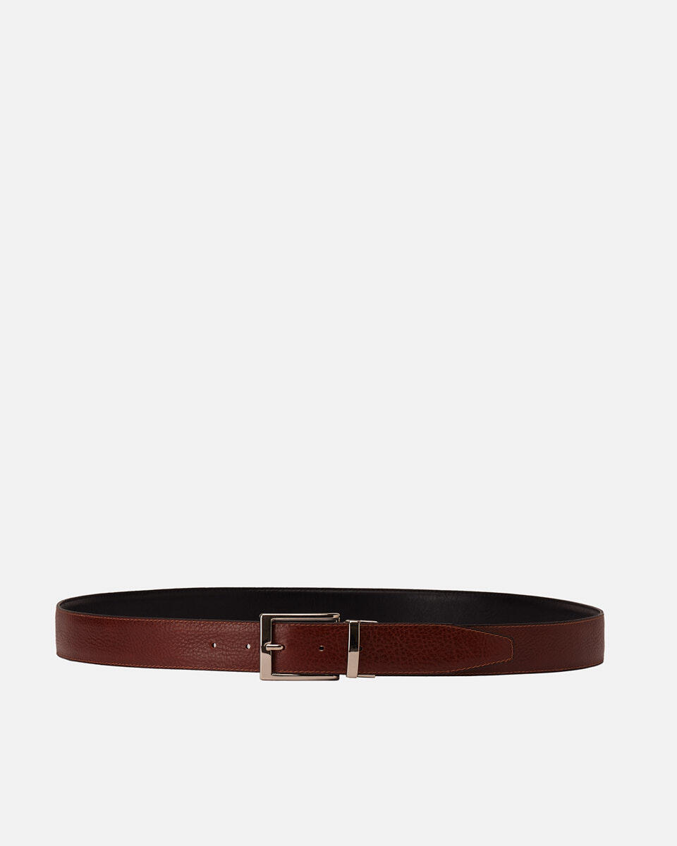 Reversible Belt Blackbrown  - Men Belts - Belts - Cuoieria Fiorentina