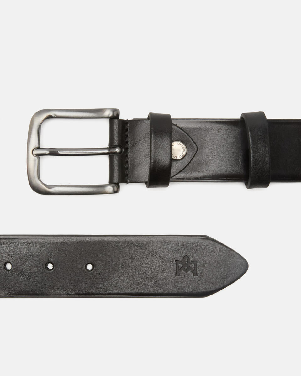 Seamless Belt Black  - Men Belts - Belts - Cuoieria Fiorentina