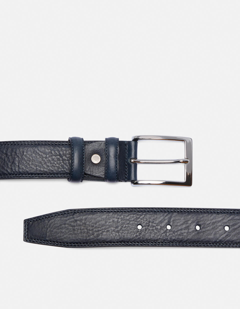 Elegant Belt Blue  - Men Belts - Belts - Cuoieria Fiorentina