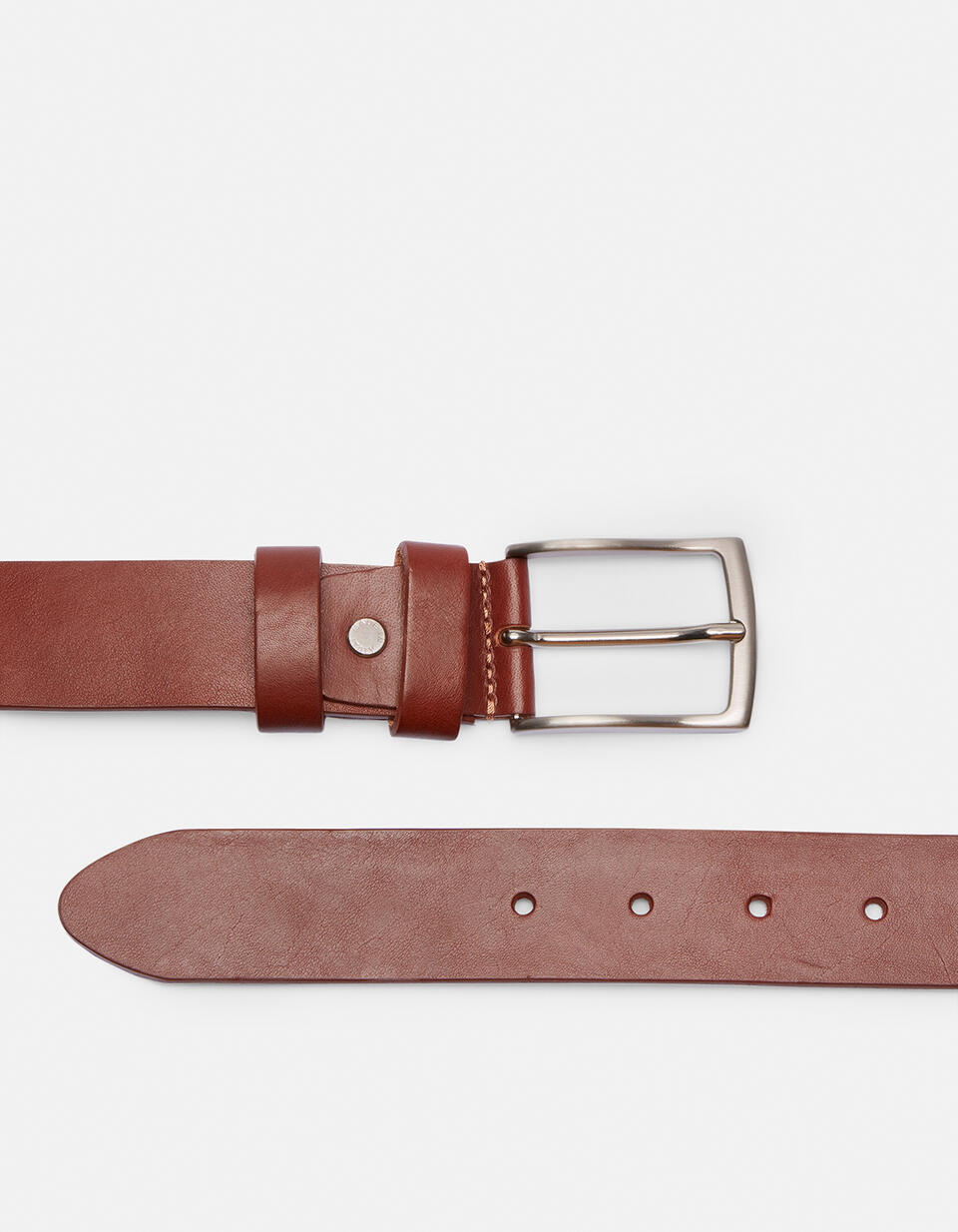 Seamless belt Brown  - Men Belts - Belts - Cuoieria Fiorentina