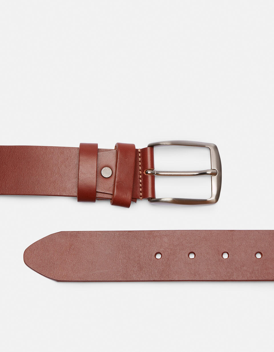 Cintura senza cuciture 4 cm XXL Marrone  - Cinture Uomo - Cinture - Cuoieria Fiorentina
