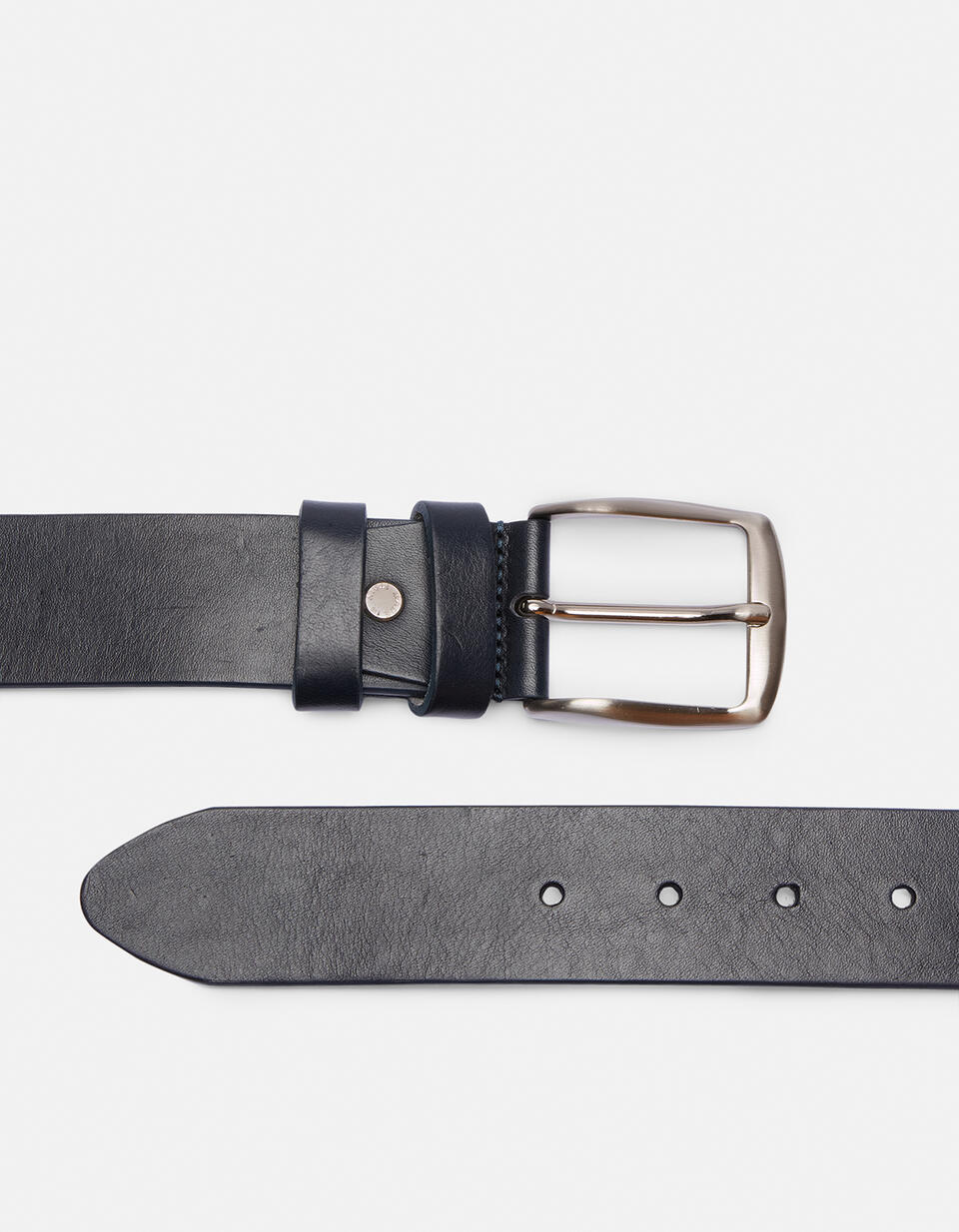 Seamless belt Blue  - Men Belts - Belts - Cuoieria Fiorentina