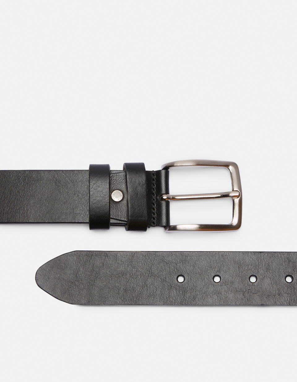 Seamless belt Black  - Men Belts - Belts - Cuoieria Fiorentina