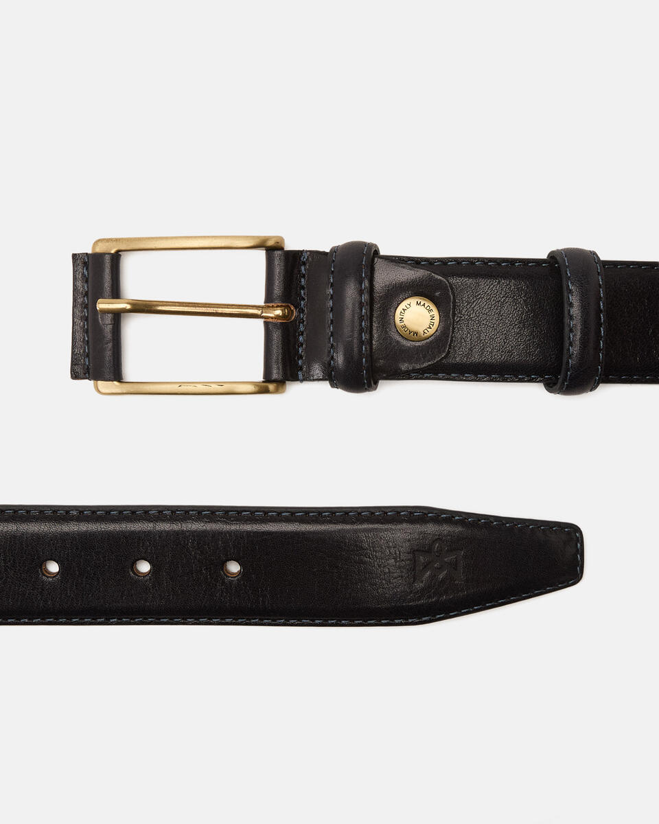 CASUAL BELT Blue  - Men Belts - Belts - Cuoieria Fiorentina