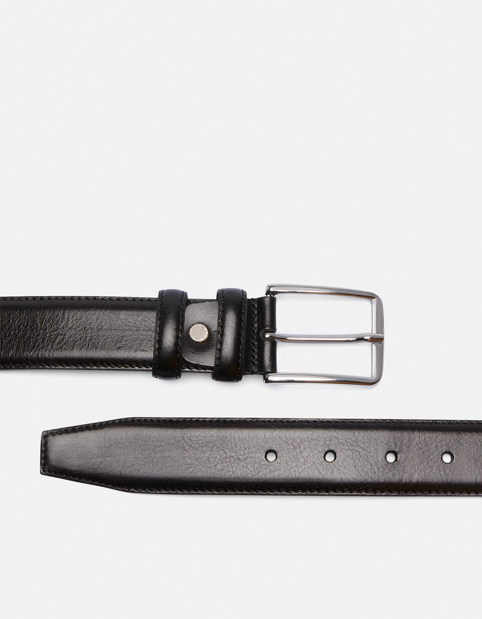 Elegant Belt Black  - Men Belts - Belts - Cuoieria Fiorentina