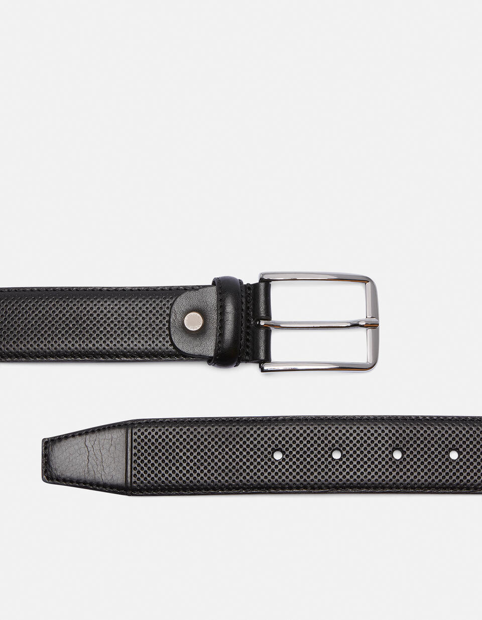 Pattern Belt Black  - Men Belts - Belts - Cuoieria Fiorentina
