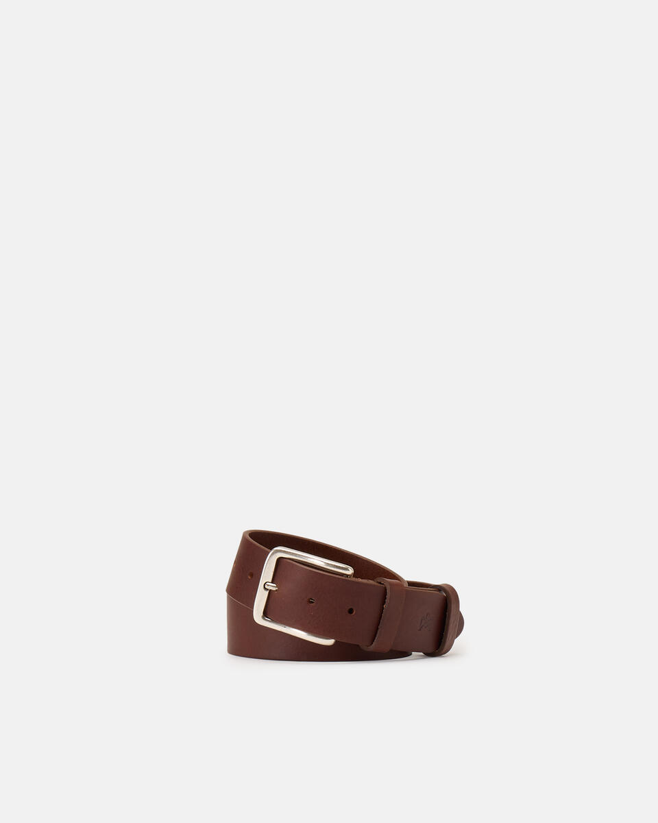 Cintura uomo 4cm altezza Marrone  - Cinture Uomo - Cinture - Cuoieria Fiorentina