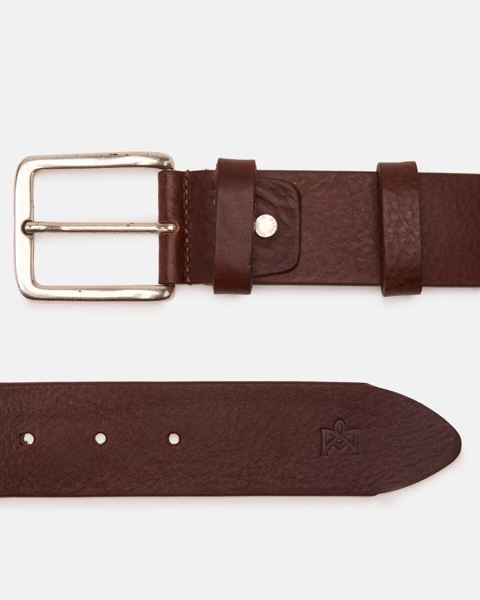 Cintura uomo 4cm altezza Marrone  - Cinture Uomo - Cinture - Cuoieria Fiorentina