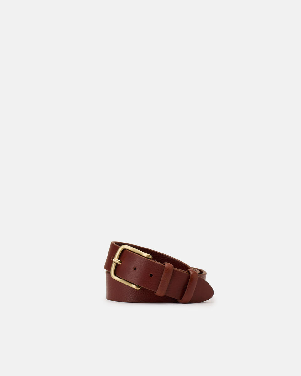 Cintura da uomo 4cm Marrone  - Cinture Uomo - Cinture - Cuoieria Fiorentina