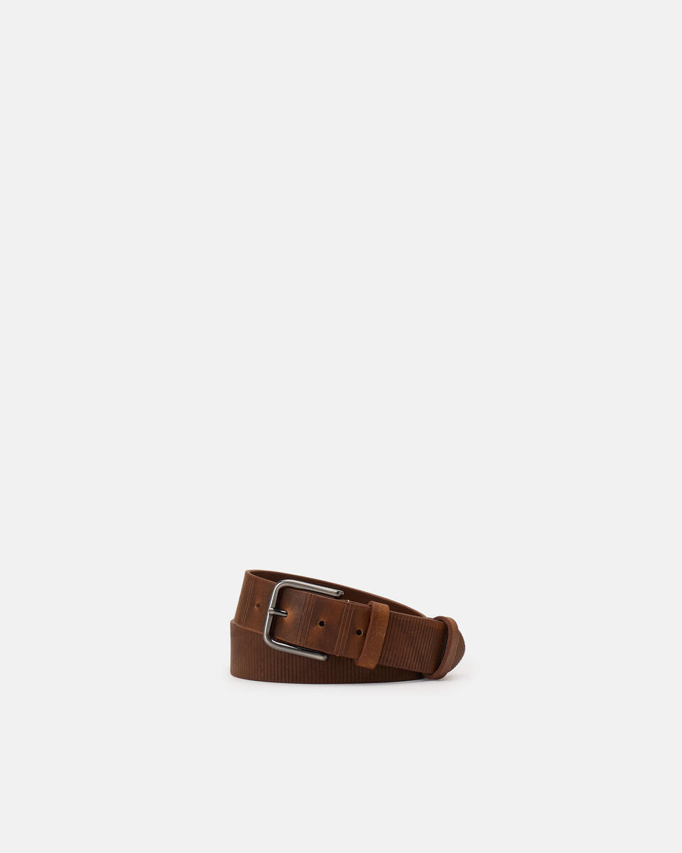 Pattern Belt Caramel  - Men Belts - Belts - Cuoieria Fiorentina