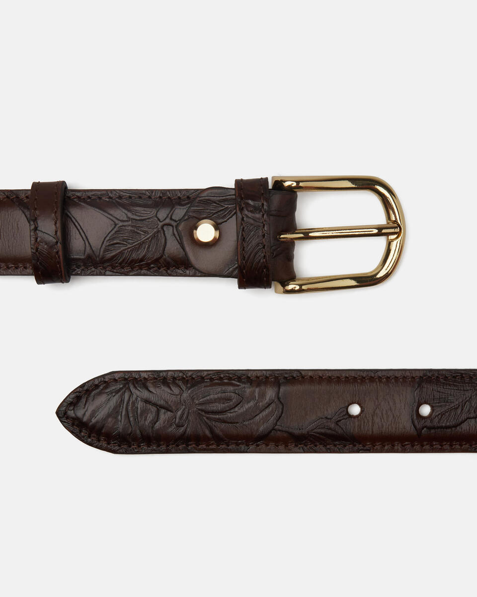 Belt Mahogany  - Women's Belts - Belts - Cuoieria Fiorentina