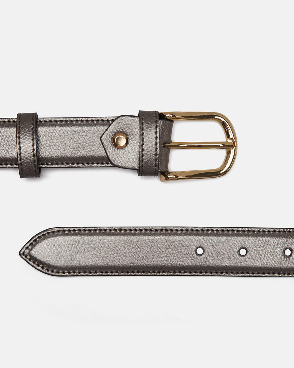 1030 Cintura Donna 3 cm Melody Acciaio  - Accessori - Special Price - Cuoieria Fiorentina