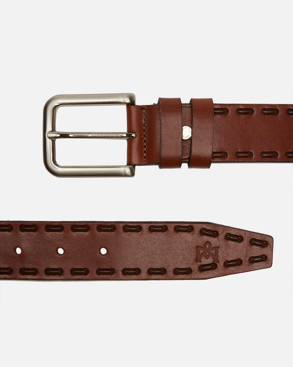 Pattern Belt Leather  - Men Belts - Belts - Cuoieria Fiorentina