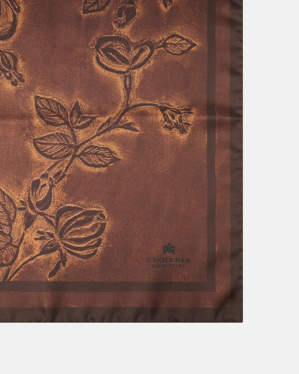 Foulard Twill 100% di pura seta stampata 90x90cm Moganotesta di moro  - Foulards - Accessori Donna - Accessori - Cuoieria Fiorentina