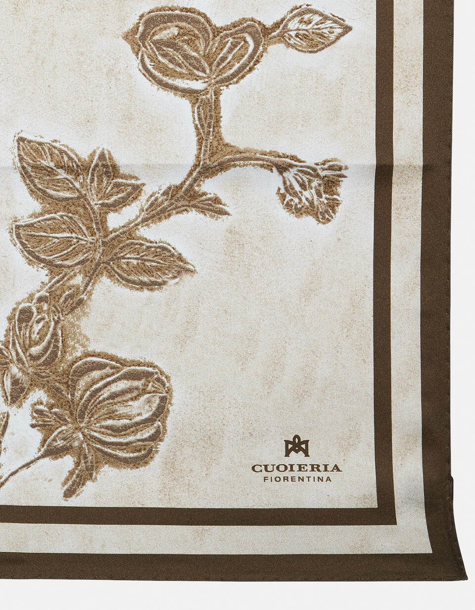 Foulard Twill 100% di pura seta stampata 90x90cm Taupetesta di moro  - Foulards - Accessori Donna - Accessori - Cuoieria Fiorentina