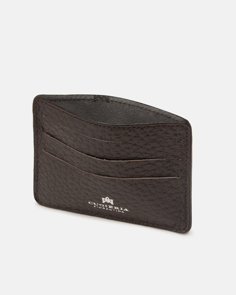 Card Holder Testa di moro  - Portafogli Donna - Portafogli Uomo - Portafogli - Cuoieria Fiorentina