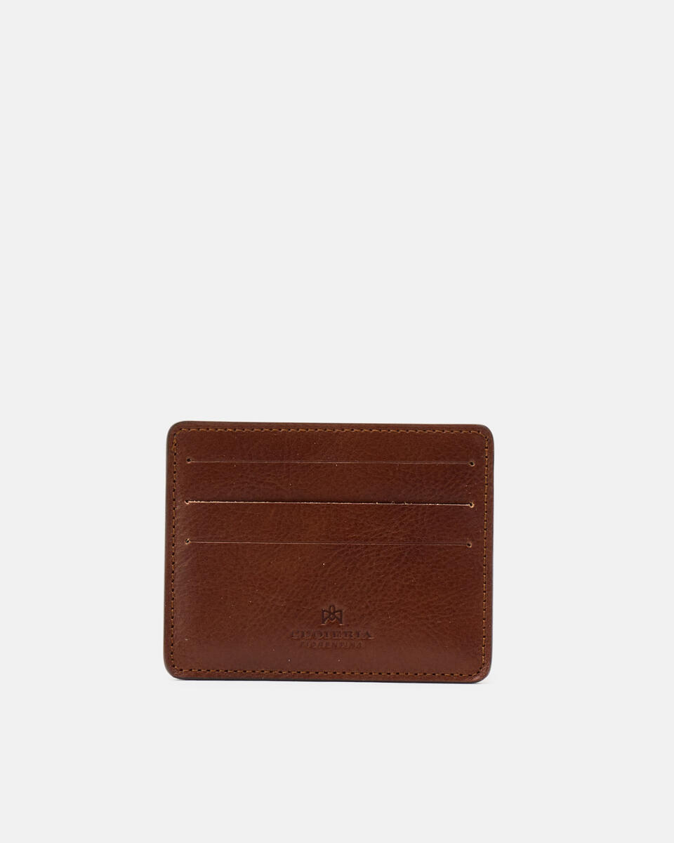 Card Holder Marrone  - Portafogli Donna - Portafogli Donna - Portafogli - Cuoieria Fiorentina