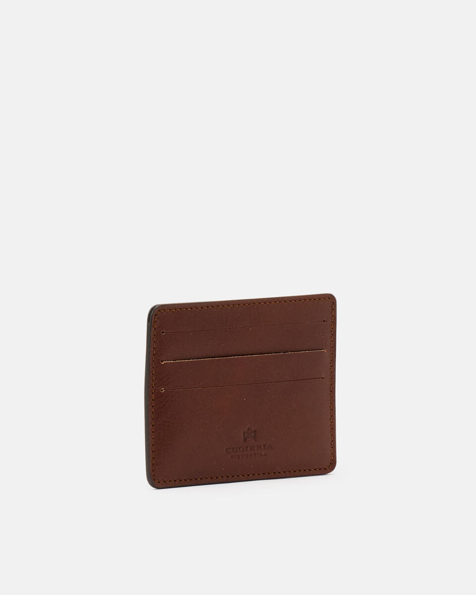 Card Holder Marrone  - Portafogli Donna - Portafogli Donna - Portafogli - Cuoieria Fiorentina