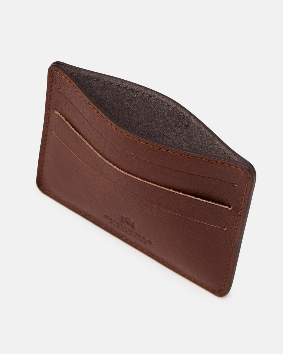 Card Holder Marrone  - Portafogli Donna - Portafogli Donna - Portafogli - Cuoieria Fiorentina