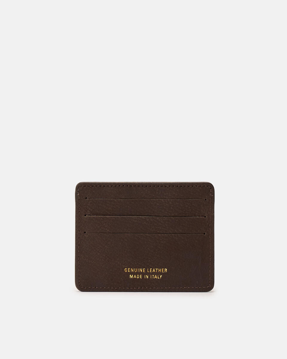 Porta CC con apertura nabuck Cioccolato  - Portafogli Donna - Portafogli Donna - Portafogli - Cuoieria Fiorentina