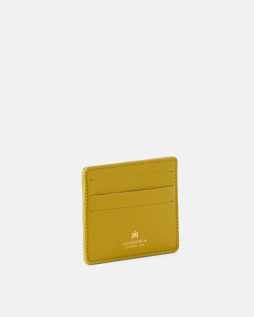 Card holder Acid green  - Women's Wallets - Wallets - Cuoieria Fiorentina