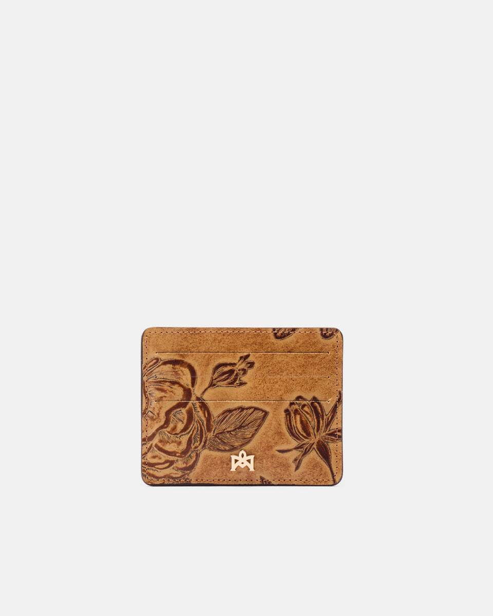 Card holder Beige  - Women's Wallets - Women's Wallets - Wallets - Cuoieria Fiorentina