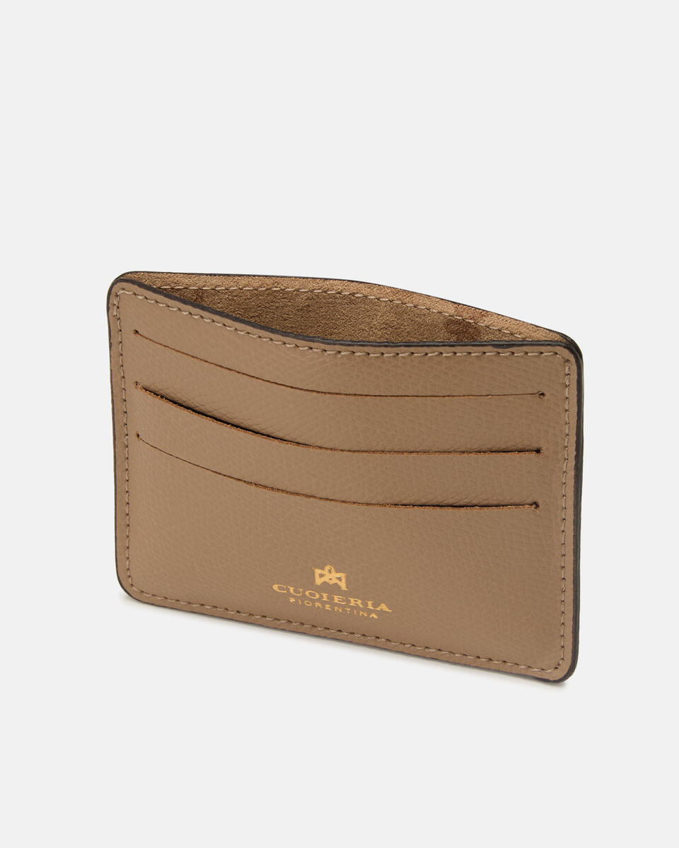 Bella porta carte di credito con apertura porta banconote Desert  - Portafogli Donna - Portafogli Donna - Portafogli - Cuoieria Fiorentina
