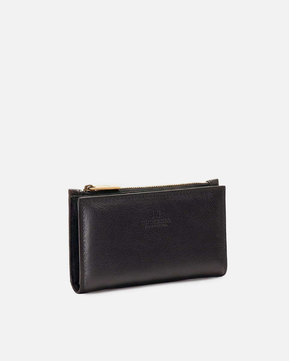 Vertical card holder Black  - Women's Wallets - Women's Wallets - Wallets - Cuoieria Fiorentina