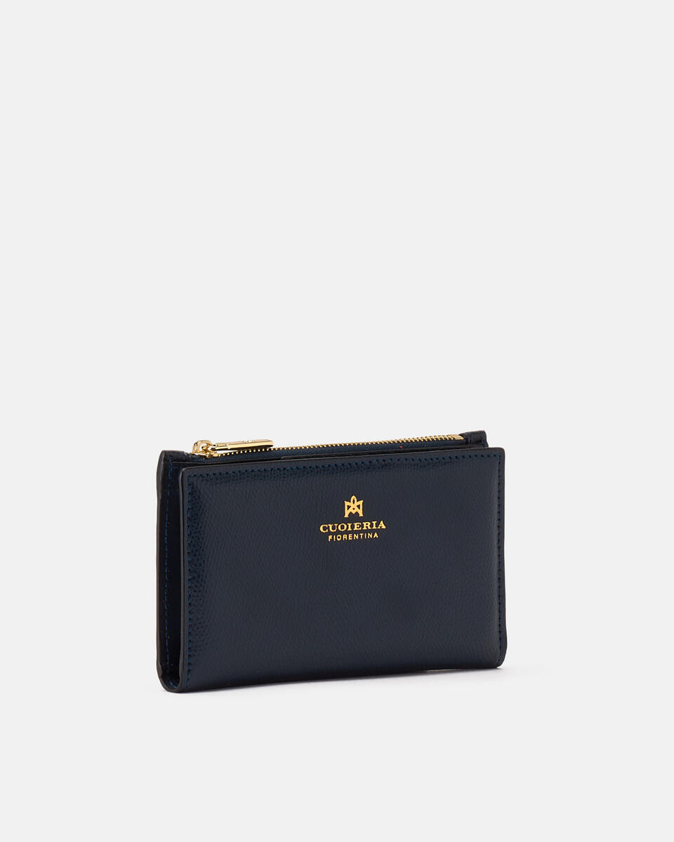 Vertical card holder Navy  - Women's Wallets - Women's Wallets - Wallets - Cuoieria Fiorentina