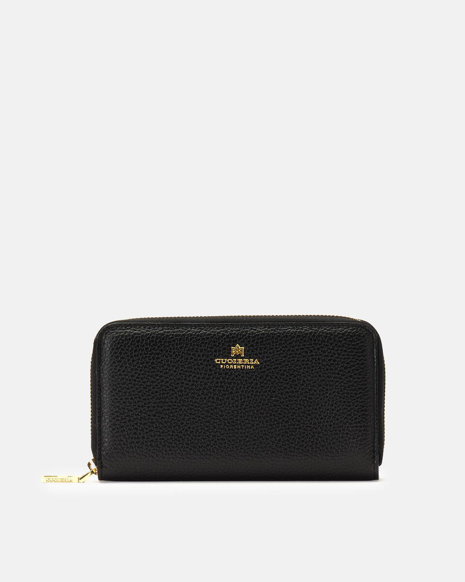 Zip around wallet Black  - Women's Wallets - Women's Wallets - Wallets - Cuoieria Fiorentina