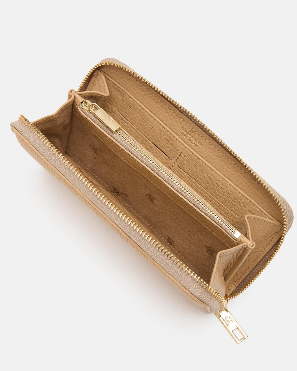 Zip around wallet Nude  - Accessories - Special Price - Cuoieria Fiorentina