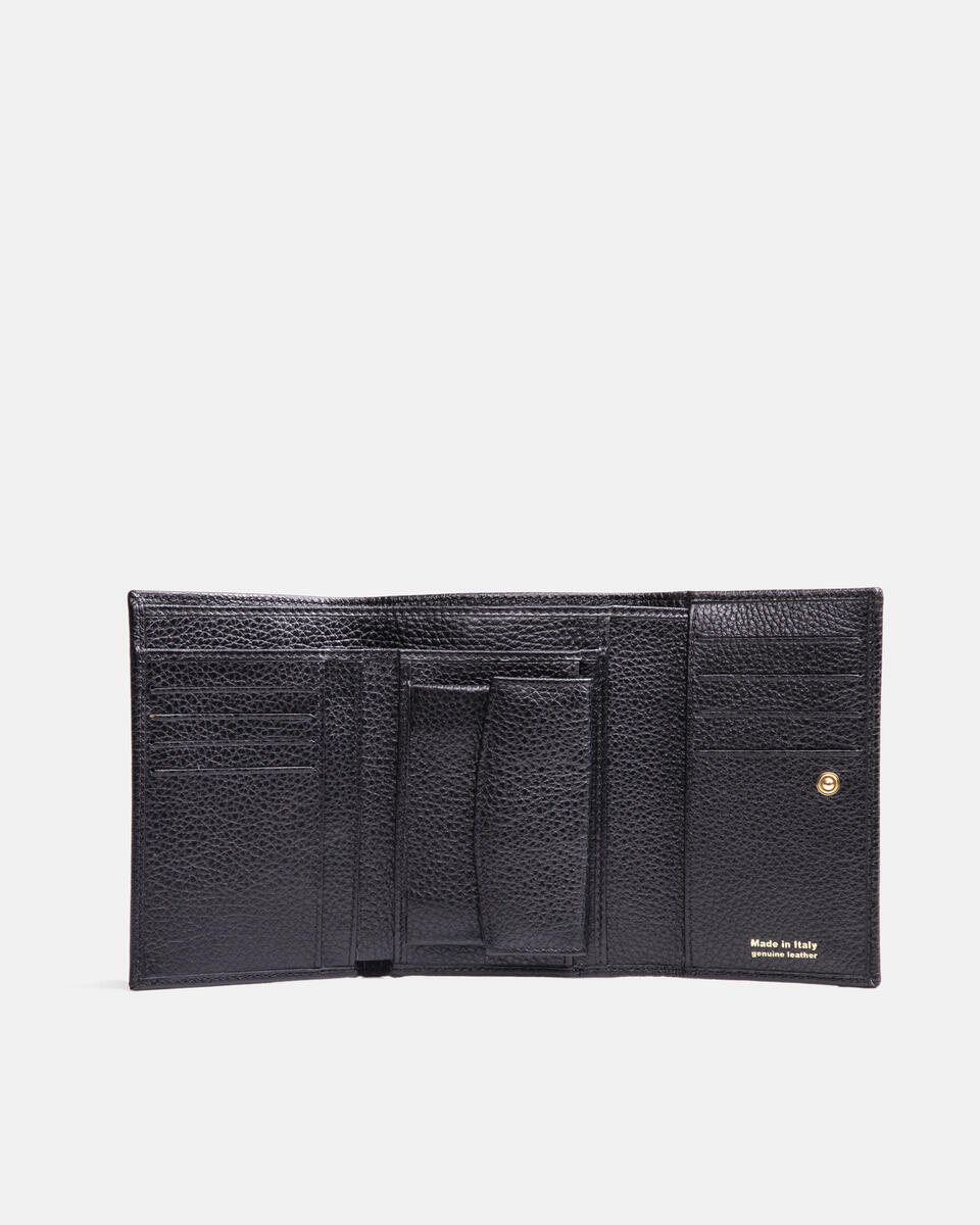 Velvet portafoglio bifold Nero  - Portafogli Donna - Portafogli Donna - Portafogli - Cuoieria Fiorentina