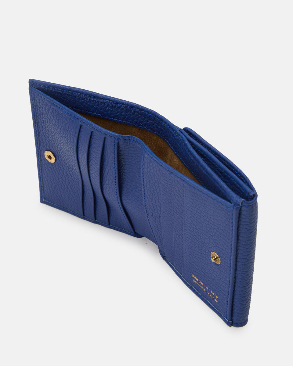 Small flap wallet Bluette  - Portafogli Donna - Portafogli Donna - Portafogli - Cuoieria Fiorentina