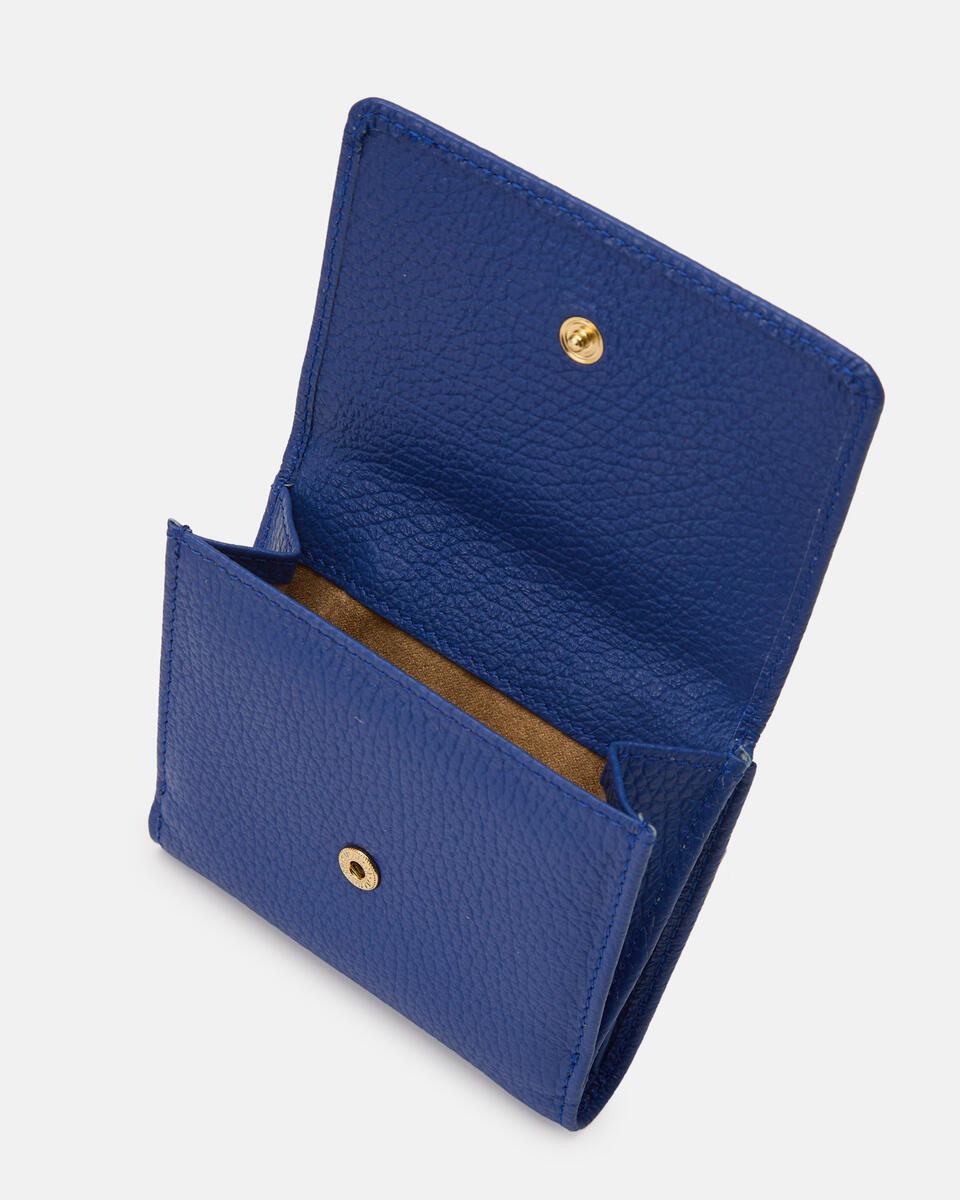 Small flap wallet Bluette  - Portafogli Donna - Portafogli Donna - Portafogli - Cuoieria Fiorentina