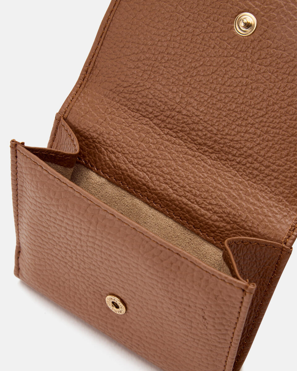 Small flap wallet Caramel  - Portafogli Donna - Portafogli Donna - Portafogli - Cuoieria Fiorentina