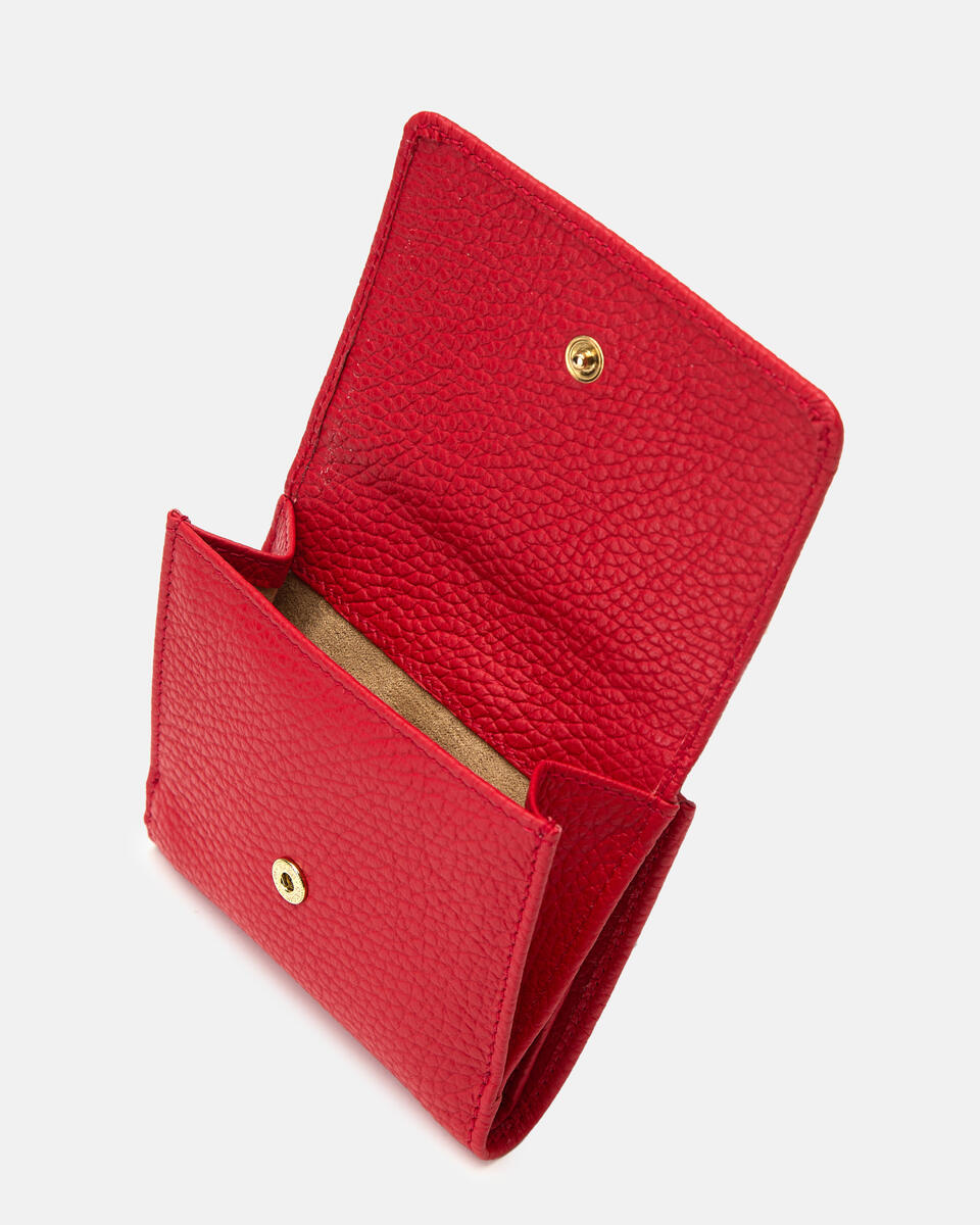 Small flap wallet Tomato  - Portafogli Donna - Portafogli Donna - Portafogli - Cuoieria Fiorentina